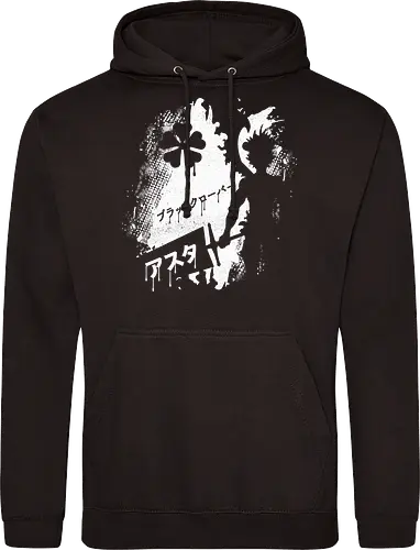 Clover Asta - black, Clover, anime, manga - Standard Hoodie