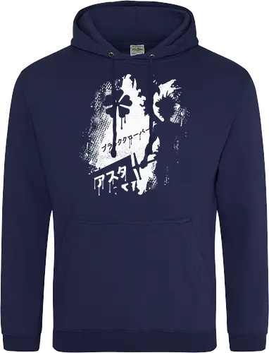 Clover Asta - black, Clover, anime, manga - Standard Hoodie
