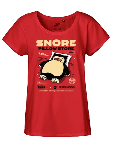 Snore Pillow Store - pocket, monster, kissen, relax - Fairtrade Girl Shirt