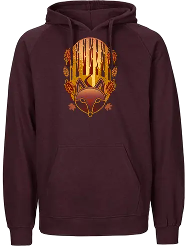 Graffiti Forest - forest, fox, fuchs, wald - Fairtrade Hoodie