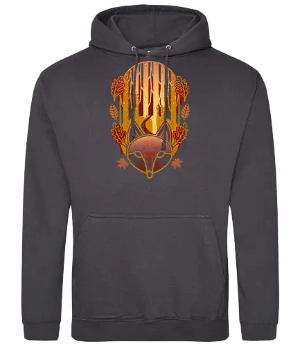Graffiti Forest - forest, fox, fuchs, wald - Standard Hoodie