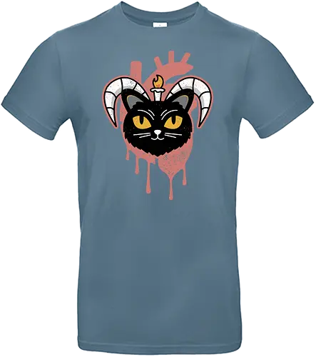 Evil Cat In Your Heart - evil, cat, baphomet, devil, katze - Standard T-Shirt