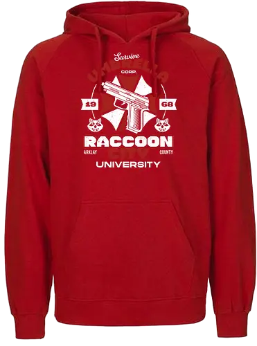 Survive Raccoon University - Resident, evil, gaming, umbrella - Fairtrade Hoodie