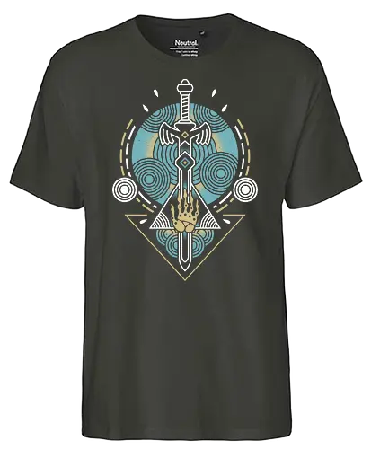 Grab The Sword - Hero of Time, kingdom, gaming, trs - Fairtrade T-Shirt