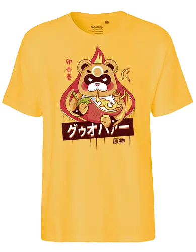 Pyro God Bear Spicy Powers - impact, spice, fire, bear - Fairtrade T-Shirt