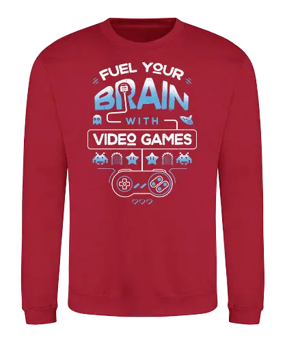 Fuel Your Brain - gaming, retro, games - Sweatshirt