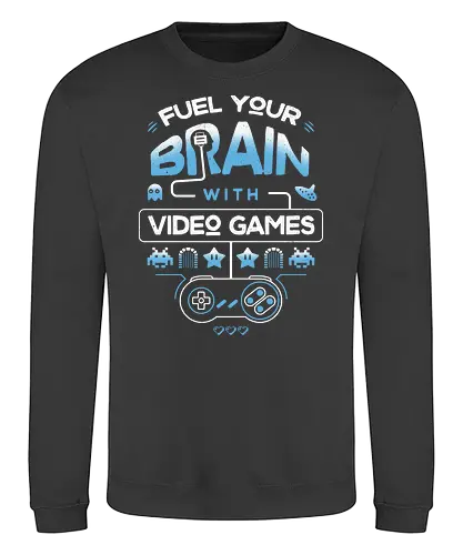 Fuel Your Brain - gaming, retro, games - Sweatshirt