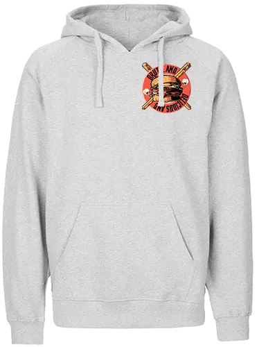 Burger - Brutal and Delicious - burger, pocket, skull, schädel - Fairtrade Hoodie