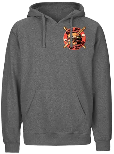 Burger - Brutal and Delicious - burger, pocket, skull, schädel - Fairtrade Hoodie