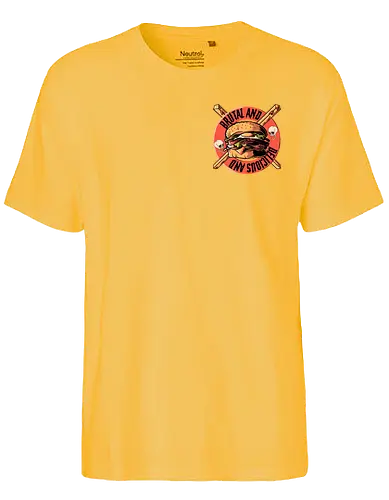 Burger - Brutal and Delicious - burger, pocket, skull, schädel - Fairtrade T-Shirt