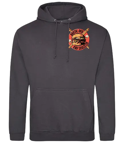 Burger - Brutal and Delicious - burger, pocket, skull, schädel - Standard Hoodie