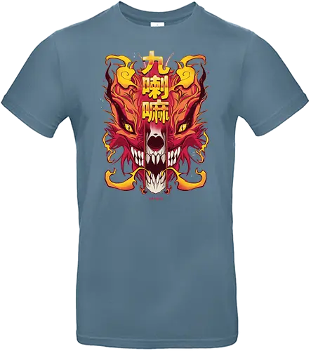 Skull Kurama - kyubi, fuchs, kitsune, schädel, shinobi, anime, manga - Standard T-Shirt