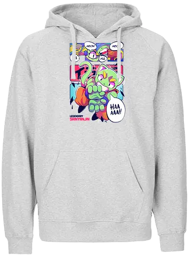 Ka-meow-ha-meow-ha!! - cat, katze, anime, manga, saiyajin, Kame - Fairtrade Hoodie