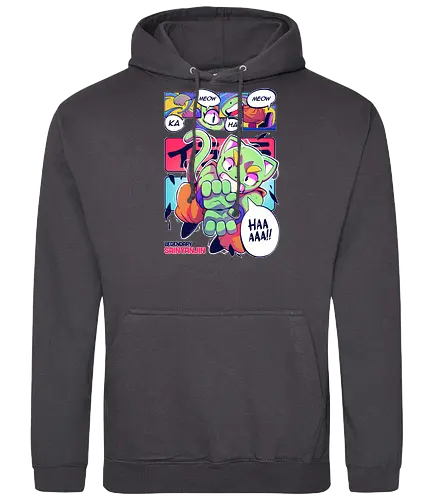 Ka-meow-ha-meow-ha!! - cat, katze, anime, manga, saiyajin, Kame - Standard Hoodie