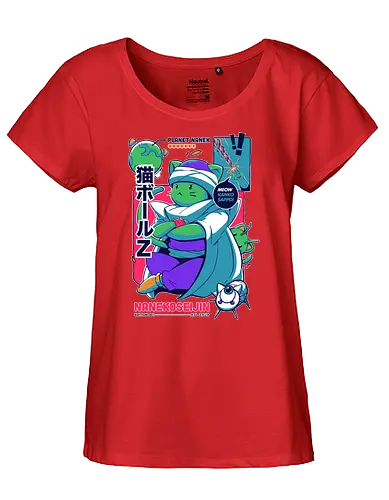 NaNEKOseijin - cat, katze, saiyajin, anime, manga, alien - Fairtrade Girl Shirt