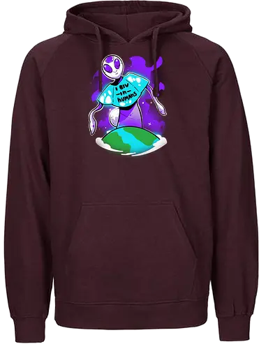 I BLV - alien, human, mensch, I believe, außerirdisch - Fairtrade Hoodie