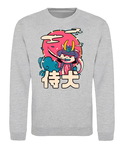 Inu-San - cat, katze, samurai, japan - Sweatshirt