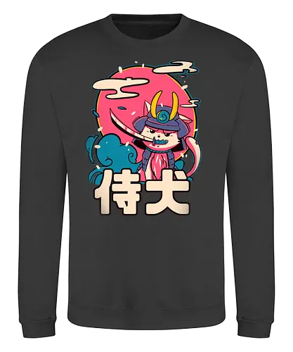 Inu-San - cat, katze, samurai, japan - Sweatshirt