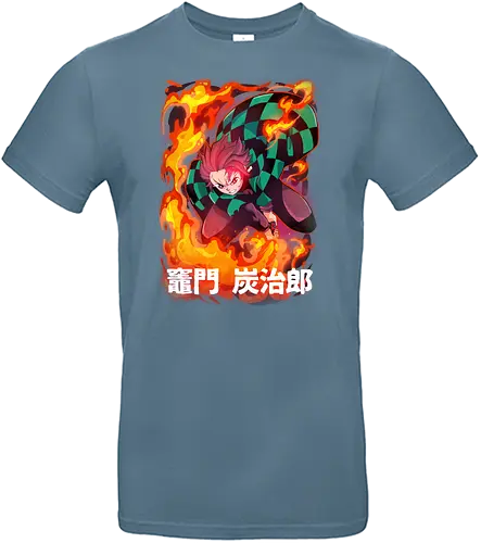 TJR!!! - Tanjirou, demon, slayer, anime, Mugen, train - Standard T-Shirt