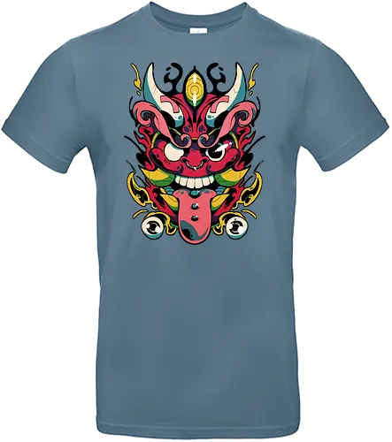 Oni Daruma - oni, demon, mask, daruma, luck, glück - Standard T-Shirt