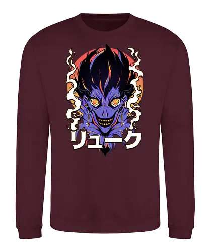 Insomnia - note, shinigami, ryuk, anime, manga, dth - Sweatshirt