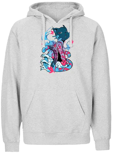 Tattoo Cat - tattoo, cat, katze - Fairtrade Hoodie