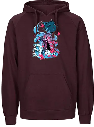 Tattoo Cat - tattoo, cat, katze - Fairtrade Hoodie
