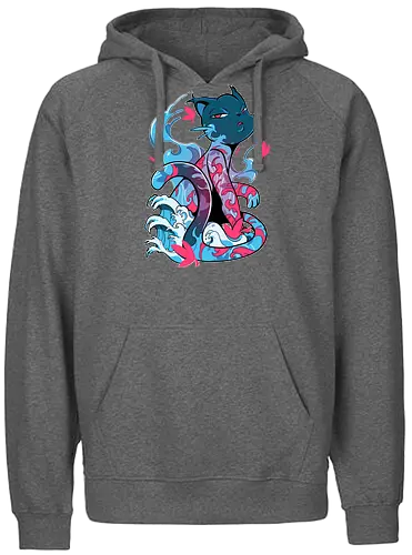 Tattoo Cat - tattoo, cat, katze - Fairtrade Hoodie