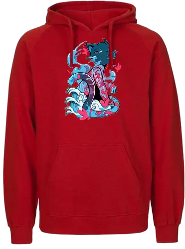 Tattoo Cat - tattoo, cat, katze - Fairtrade Hoodie