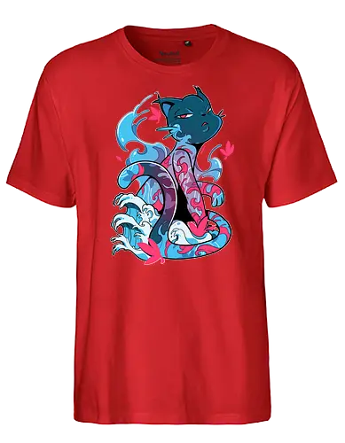 Tattoo Cat - tattoo, cat, katze - Fairtrade T-Shirt