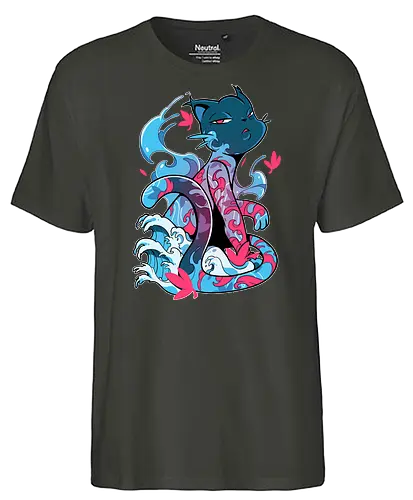 Tattoo Cat - tattoo, cat, katze - Fairtrade T-Shirt