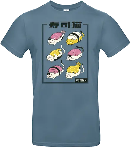 Sushi Cat - sushi, katze, cat, cute, süß - Standard T-Shirt