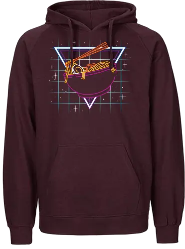 Neon Ramen - ramen, neon, 80s, japan - Fairtrade Hoodie