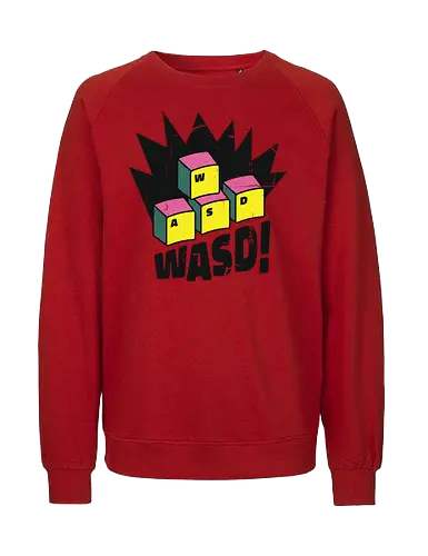 WASD! - wasd, gaming, gamer - Fairtrade Sweatshirt