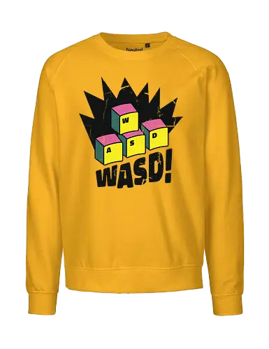 WASD! - wasd, gaming, gamer - Fairtrade Sweatshirt