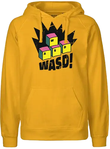 WASD! - wasd, gaming, gamer - Fairtrade Hoodie