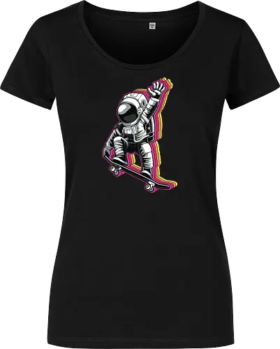 Skater Astronaut - astronaut, skater, Skating, space - Women T-Shirt