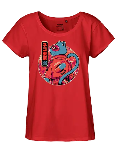 Neko Tokyo - neko, neo tokyo, akira, anime - Fairtrade Girl Shirt