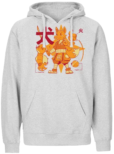 Sword-Wielding Dog, Fireball Shooter! - fantasy, rpg, dog, cute - Fairtrade Hoodie