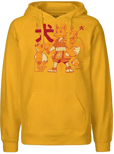 Sword-Wielding Dog, Fireball Shooter! - fantasy, rpg, dog, cute - Fairtrade Hoodie