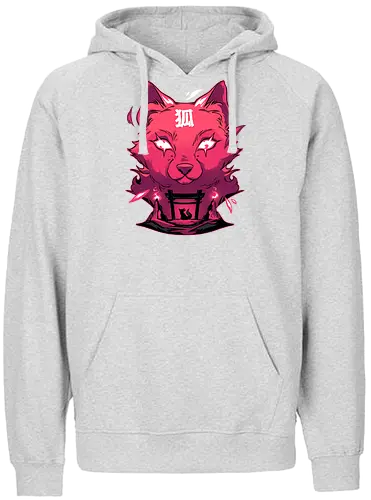 Spiritual fox - fox, kitsune, spirit, japan - Fairtrade Hoodie
