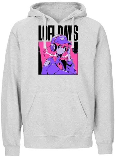 Lofi Days - music, lo-fi, lofi - Fairtrade Hoodie
