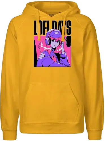 Lofi Days - music, lo-fi, lofi - Fairtrade Hoodie
