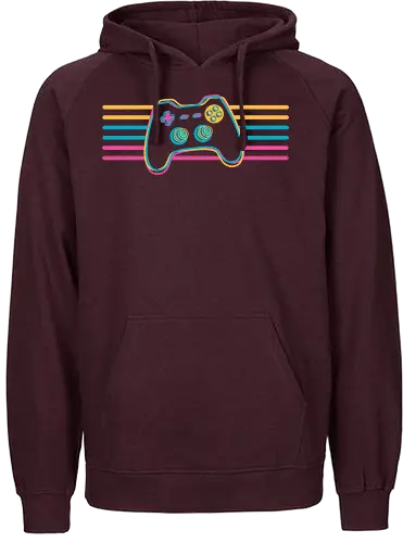 Colorful Joystick - console, konsole, retro, Retro gaming - Fairtrade Hoodie