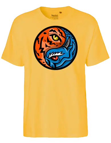 Yin Yang Dragons - drawing - Fairtrade T-Shirt