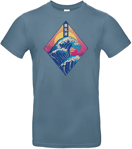 The Great Vaporwave - wave, sun, ocean - Standard T-Shirt