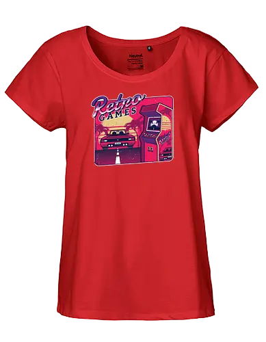 Retro Games - retro, gaming, games - Fairtrade Girl Shirt