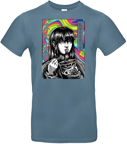 Psychedelic Ramen - ramen, nudeln, Trippy, food, colorful - Standard T-Shirt