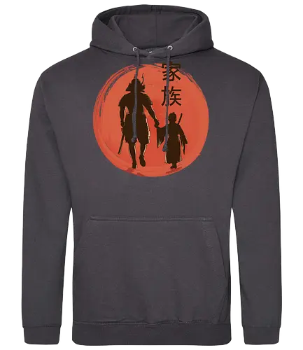 Samurai Father - samurai, father, son, japan - Standard Hoodie