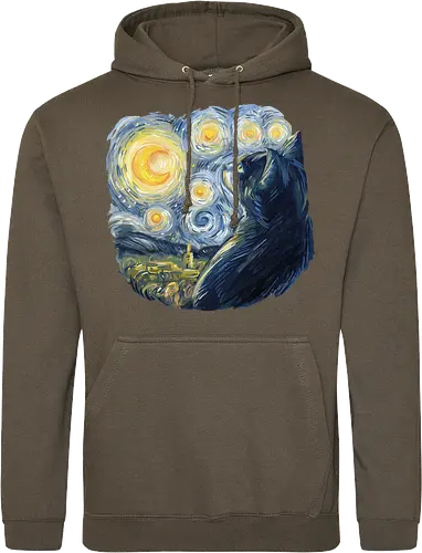 Cat in the Starry Night